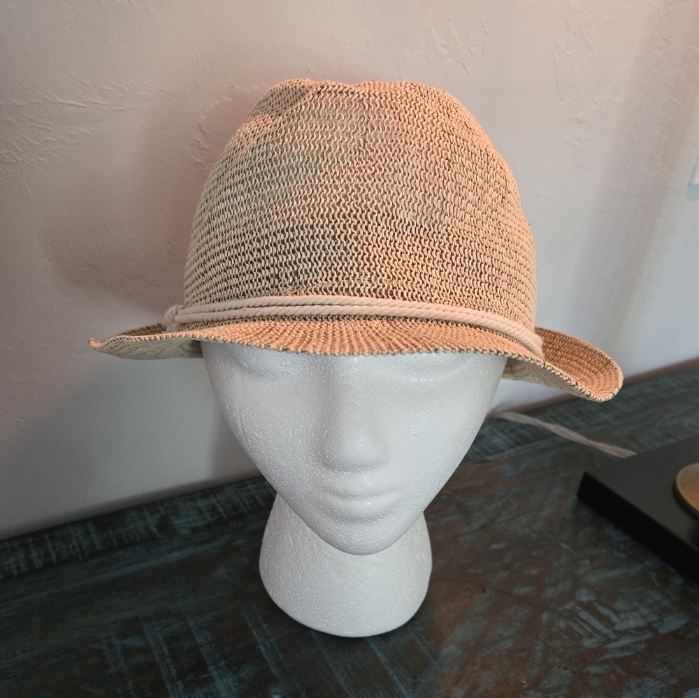 HBY Miami Straw Fedora Hat Size Lrg Anchor Hope Beach Vacation